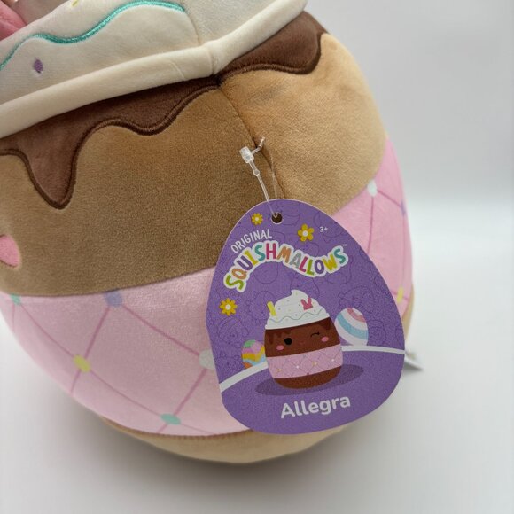 Squishmallows 12" Allegra Winking Chocolate Frappe Pink Sleeve Stuffed Plush Toy - Picture 2 of 4